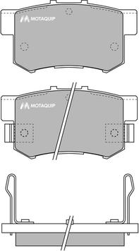 Motaquip LVXL550 - Гальмівні колодки, дискові гальма autozip.com.ua