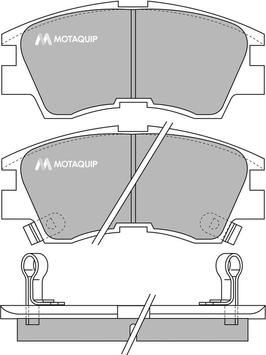 Motaquip LVXL588 - Гальмівні колодки, дискові гальма autozip.com.ua