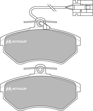 Motaquip LVXL538 - Гальмівні колодки, дискові гальма autozip.com.ua