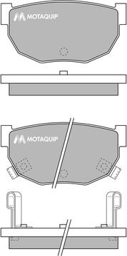 Motaquip LVXL525 - Гальмівні колодки, дискові гальма autozip.com.ua