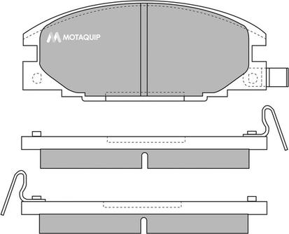 Motaquip LVXL646 - Гальмівні колодки, дискові гальма autozip.com.ua