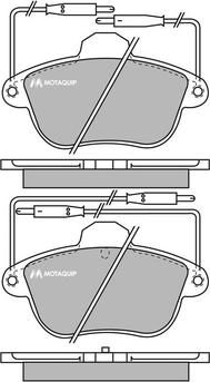 Motaquip LVXL641 - Гальмівні колодки, дискові гальма autozip.com.ua