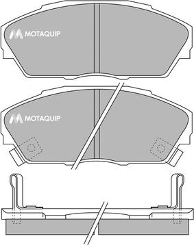 Motaquip LVXL642 - Гальмівні колодки, дискові гальма autozip.com.ua