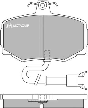 Motaquip LVXL647 - Гальмівні колодки, дискові гальма autozip.com.ua