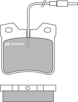 Motaquip LVXL601 - Гальмівні колодки, дискові гальма autozip.com.ua