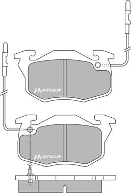 Motaquip LVXL671 - Гальмівні колодки, дискові гальма autozip.com.ua