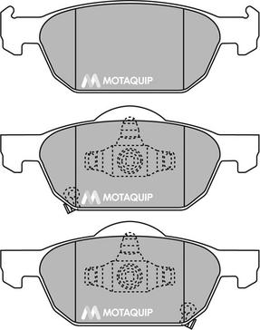 Motaquip LVXL1443 - Гальмівні колодки, дискові гальма autozip.com.ua