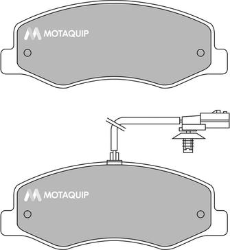 Motaquip LVXL1637 - Гальмівні колодки, дискові гальма autozip.com.ua