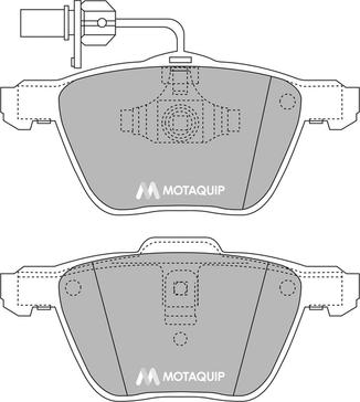 Motaquip LVXL1043 - Гальмівні колодки, дискові гальма autozip.com.ua