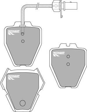 Motaquip LVXL1018 - Гальмівні колодки, дискові гальма autozip.com.ua