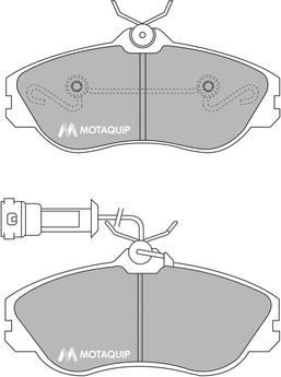 Motaquip LVXL108 - Гальмівні колодки, дискові гальма autozip.com.ua