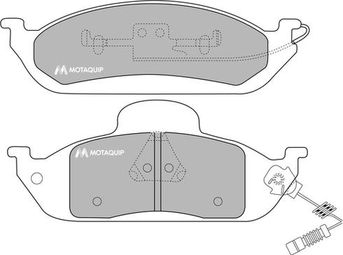 Motaquip LVXL1074 - Гальмівні колодки, дискові гальма autozip.com.ua