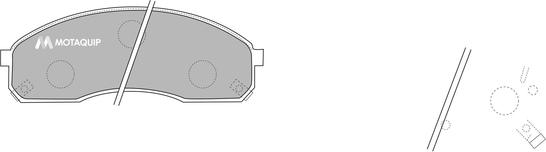 Motaquip LVXL1151 - Гальмівні колодки, дискові гальма autozip.com.ua