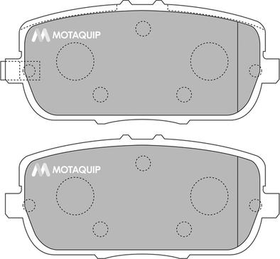 Motaquip LVXL1174 - Гальмівні колодки, дискові гальма autozip.com.ua