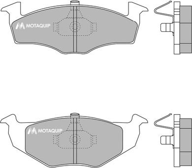 Motaquip LVXL187 - Гальмівні колодки, дискові гальма autozip.com.ua