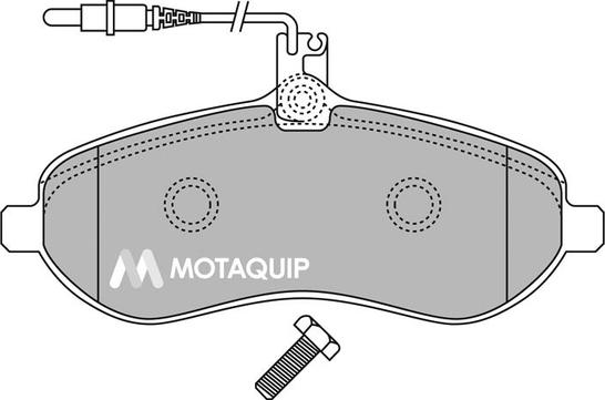 Motaquip LVXL1342 - Гальмівні колодки, дискові гальма autozip.com.ua