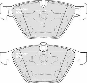 BENDIX 573210X - Гальмівні колодки, дискові гальма autozip.com.ua