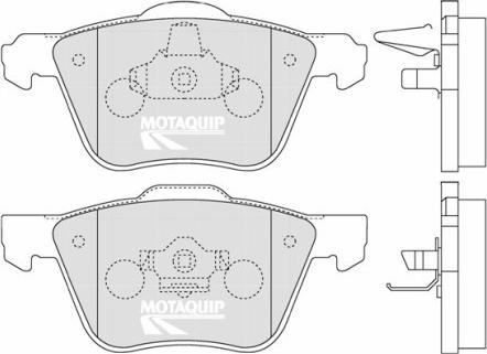 Motaquip LVXL1255 - Гальмівні колодки, дискові гальма autozip.com.ua