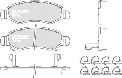 Motaquip LVXL1256 - Гальмівні колодки, дискові гальма autozip.com.ua