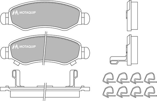 Motaquip LVXL1256 - Гальмівні колодки, дискові гальма autozip.com.ua