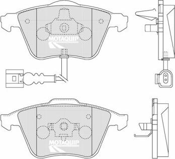 Motaquip LVXL1264 - Гальмівні колодки, дискові гальма autozip.com.ua