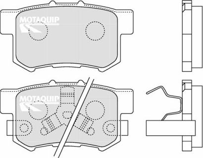 Motaquip LVXL1262 - Гальмівні колодки, дискові гальма autozip.com.ua