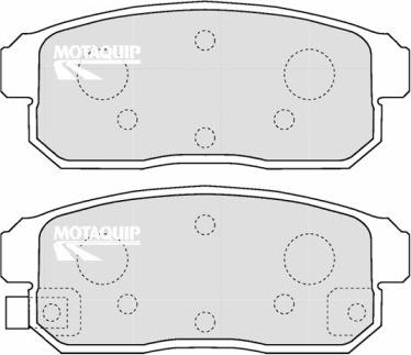 Motaquip LVXL1212 - Гальмівні колодки, дискові гальма autozip.com.ua