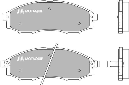 Motaquip LVXL1225 - Гальмівні колодки, дискові гальма autozip.com.ua