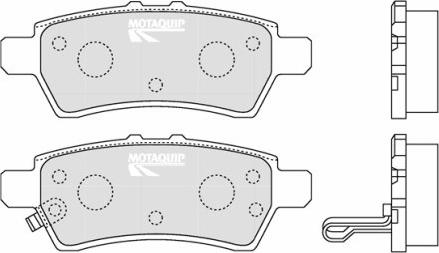 Motaquip LVXL1223 - Гальмівні колодки, дискові гальма autozip.com.ua