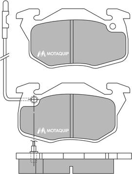 Motaquip LVXL348 - Гальмівні колодки, дискові гальма autozip.com.ua