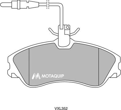 Motaquip LVXL352 - Гальмівні колодки, дискові гальма autozip.com.ua