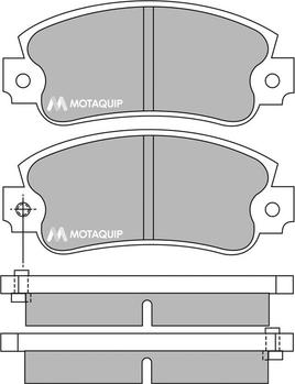 Motaquip LVXL324 - Гальмівні колодки, дискові гальма autozip.com.ua