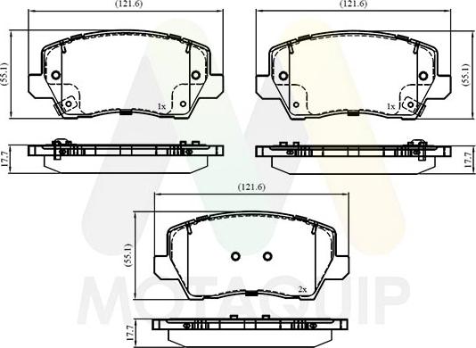 Motaquip LVXL2012 - Гальмівні колодки, дискові гальма autozip.com.ua