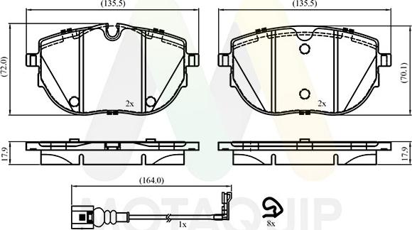 Motaquip LVXL2076 - Гальмівні колодки, дискові гальма autozip.com.ua