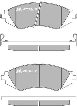 Motaquip LVXL222 - Гальмівні колодки, дискові гальма autozip.com.ua