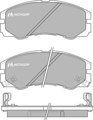 Motaquip LVXL756 - Гальмівні колодки, дискові гальма autozip.com.ua