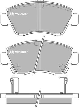 Motaquip LVXL752 - Гальмівні колодки, дискові гальма autozip.com.ua