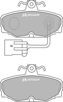 Motaquip LVXL708 - Гальмівні колодки, дискові гальма autozip.com.ua