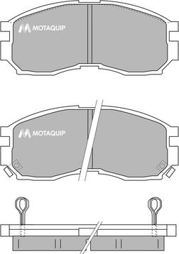 Motaquip LVXL719 - Гальмівні колодки, дискові гальма autozip.com.ua