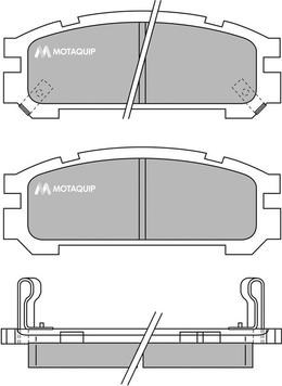 Motaquip LVXL733 - Гальмівні колодки, дискові гальма autozip.com.ua