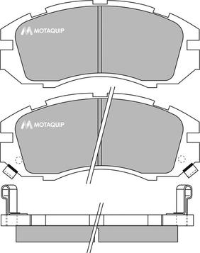 Motaquip LVXL732 - Гальмівні колодки, дискові гальма autozip.com.ua