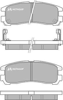 Motaquip LVXL770 - Гальмівні колодки, дискові гальма autozip.com.ua