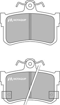 Motaquip LVXL772 - Гальмівні колодки, дискові гальма autozip.com.ua