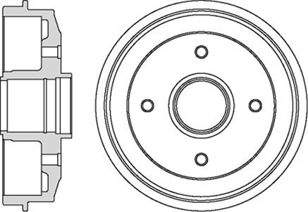 Motaquip VBD646 - Гальмівний барабан autozip.com.ua