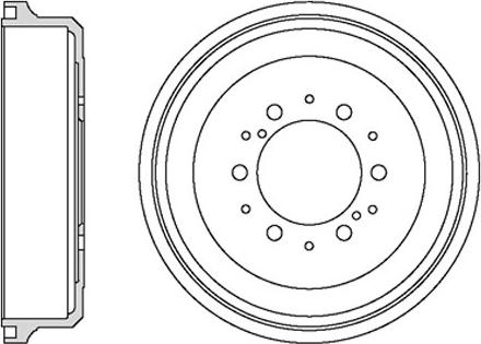 Motaquip VBE696 - Гальмівний барабан autozip.com.ua