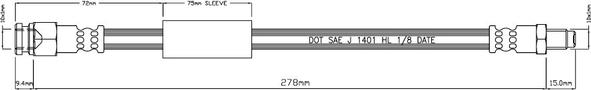 Motaquip VBH941 - Гальмівний шланг autozip.com.ua