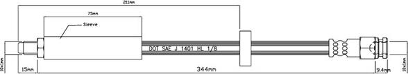 Motaquip VBH497 - Гальмівний шланг autozip.com.ua