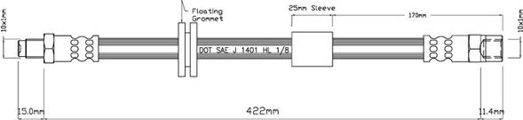 Motaquip VBH589 - Гальмівний шланг autozip.com.ua