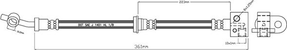 Motaquip VBH623 - Гальмівний шланг autozip.com.ua