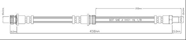 Motaquip VBH1183 - Гальмівний шланг autozip.com.ua